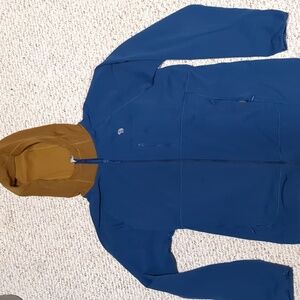 Mountain Hardwear Blue and Brown Hoodie